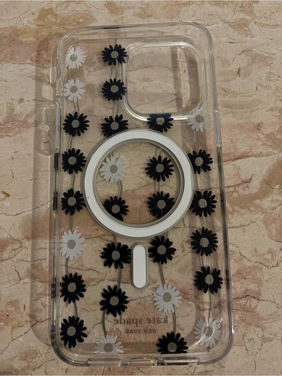 kate spade Other - kate spade Clear Daisy MagSafe-Compatible iPhone 15 ProMax Case in Black & White